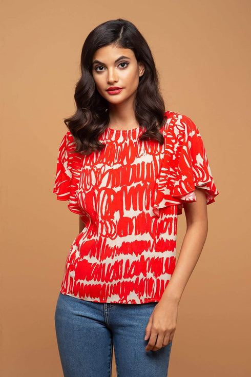 Juniper Top - Red Script